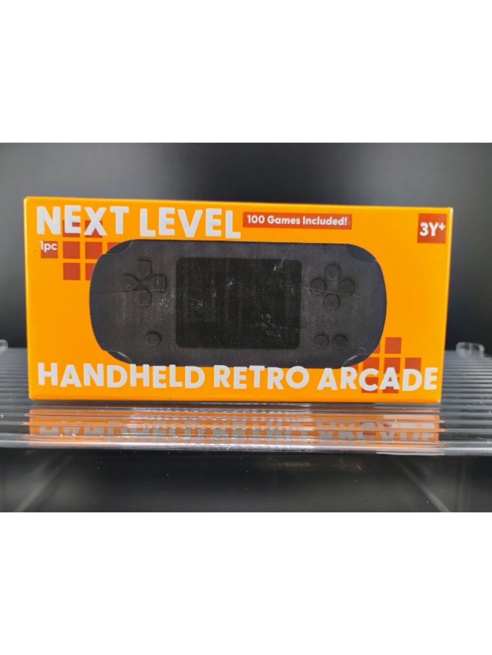 Next Level Handheld Retro Arcade Orange Console 100 Games